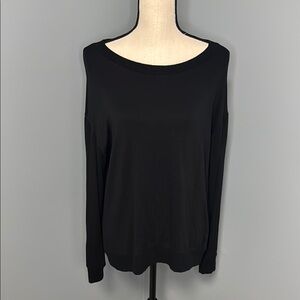 Splendid Women’s Black Long Sleeve Sweater Top Sz L